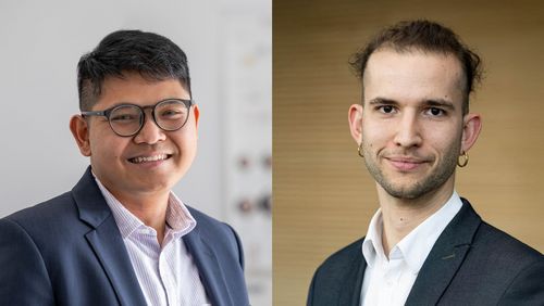 Porträtcollage von Daniel Kristanto (links) und Simon Gerhards.